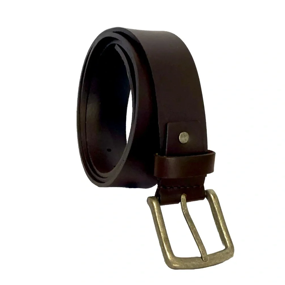 Men’s Genuine Leather Belt Classic Single Prong 42-46”
